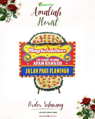 Bunga Papan Congratulation di Belawan Bahari